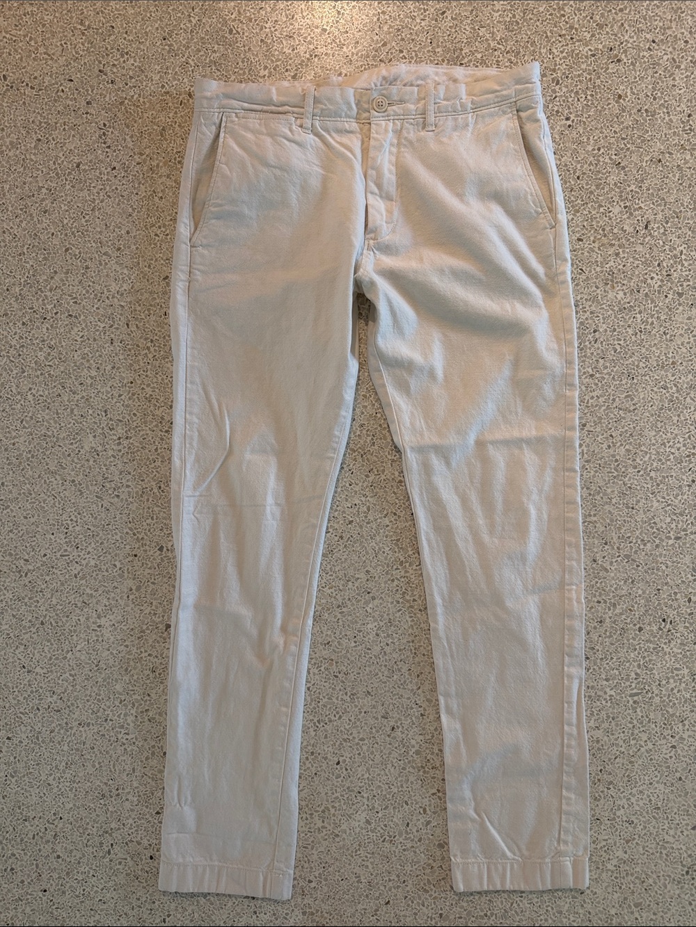 J. Crew Men's 484 White Ecru Chino Pants 31 x 31